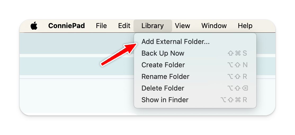 External folder